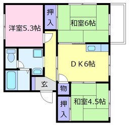 沼善ハイツの物件間取画像